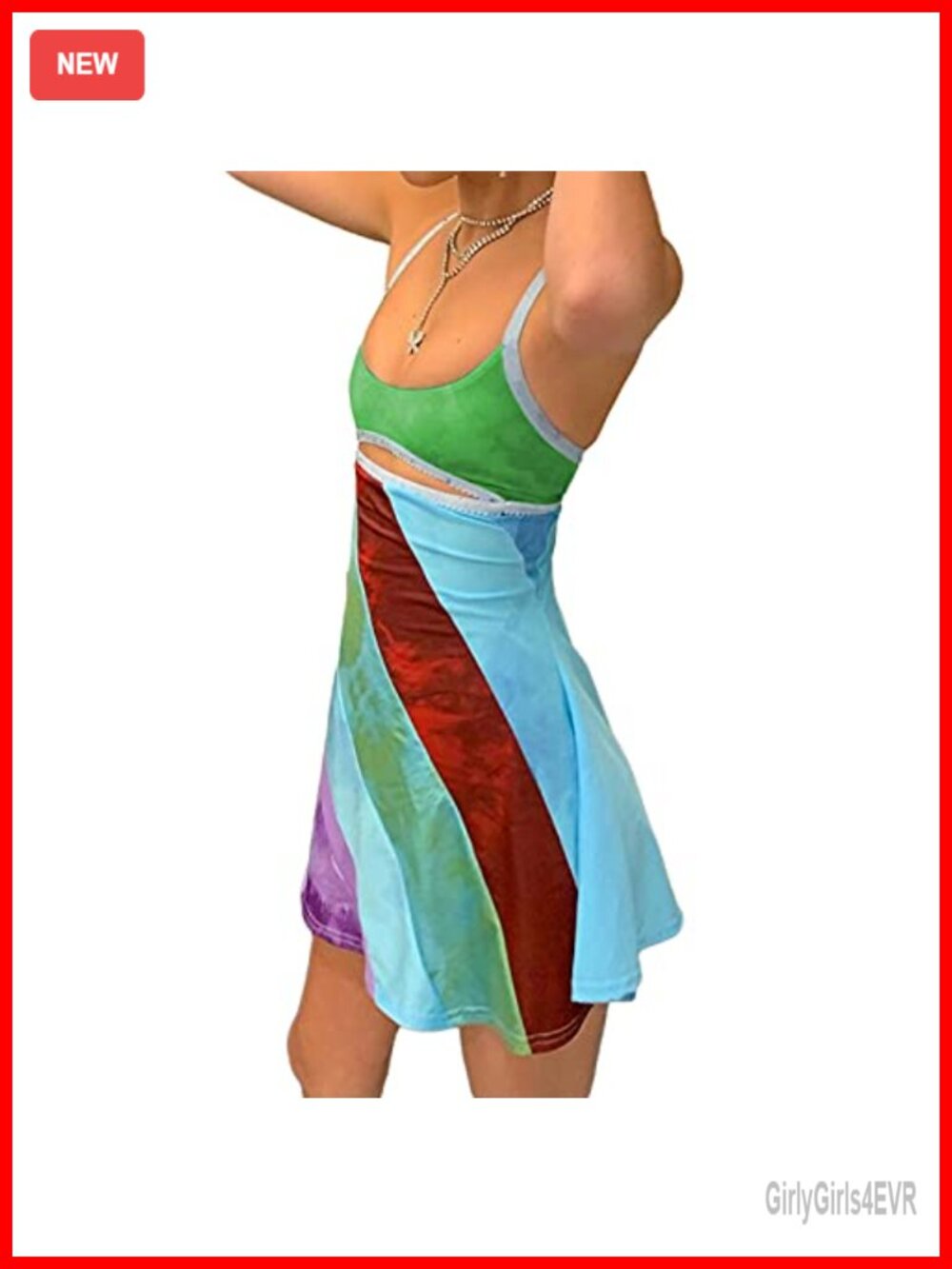 Retro Y2K Sleeveless Bodycon Mini Dress for Women - Picture 2 of 6